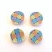 Magnets - Broken Plate - Recycled China - Colorful - Basket Weave Pattern - Set of 4