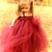 Couture Dreams- Beautiful in Burgandy Tutu Dress- SZ 0-24 MO