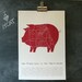 San Francisco is for Carnivores  - pig meat neighborhood poster