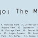 Chicago : The Meaty City - pig meat neighborhood poster