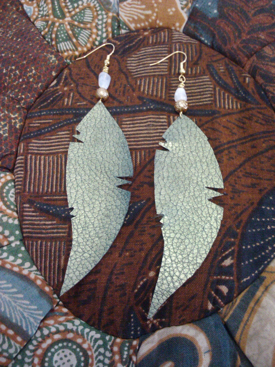 Verde Earrings (faux leather)