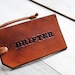 Drifter. Attribute Tag. Ready-made Decorative Leather Luggage Tag. Immediate Shipping. Masculine Gift for Him or Her.