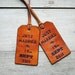 2 Custom Leather Luggage Tags - Vertical - Gift for Him or Her