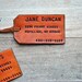 As seen in COUNTRY LIVING. Set of 2 Custom Leather Luggage Tags. Stamped with Your Name, Address, and Phone Number.