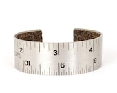 Handmade Ruler Cuff with Cork Lining