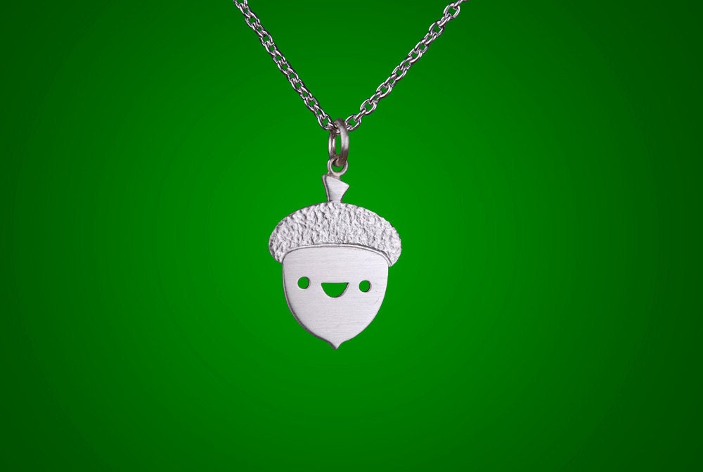 Happy Acorn Necklace