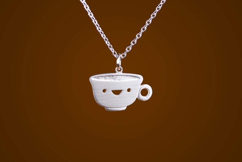 Happy Teacup Necklace