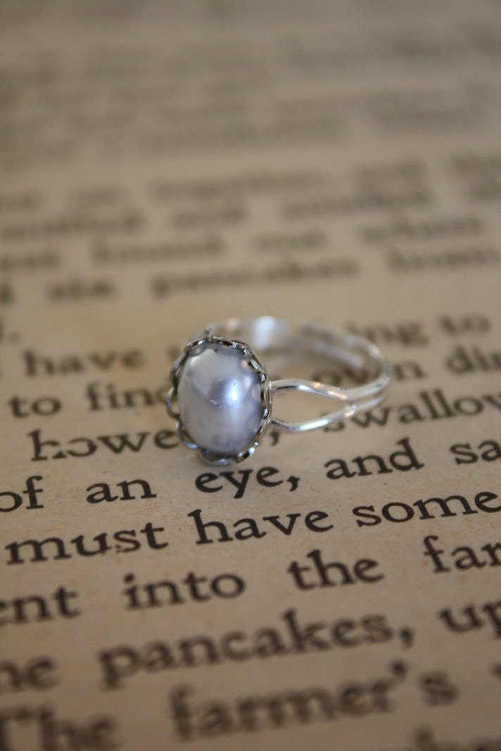 SALE Hunger Games Ring - Peeta's Pearl
