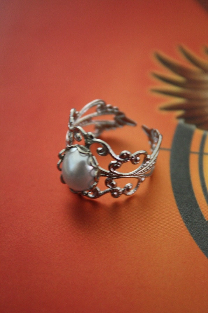 Hunger Games Ring - Peeta's Pearl to Katniss