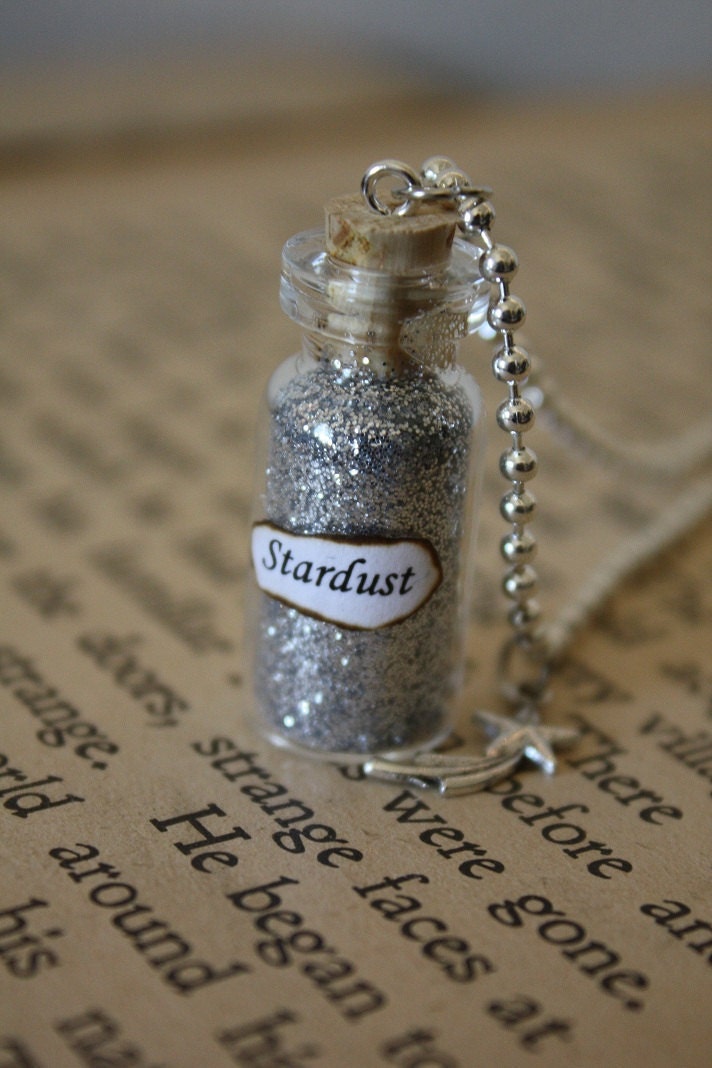 Glass Vial Necklace - Stardust