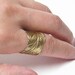 Steampunk ANGEL FEATHER, Victorian, Adorable feather wraps around finger