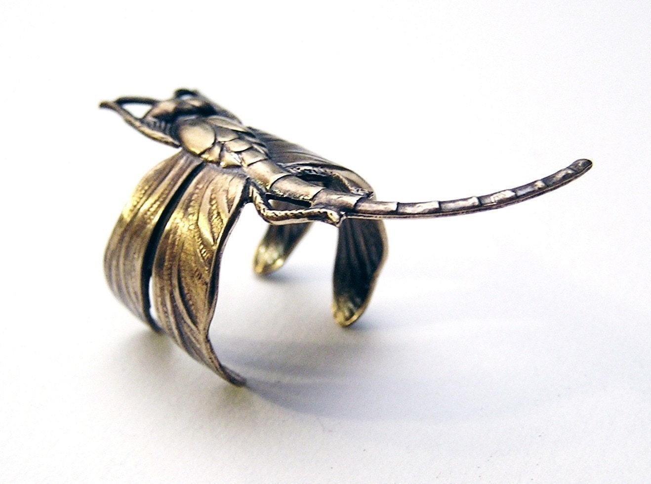 Dragonfly Ring, ADORABLE wing wraps around finger