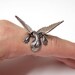 Steampunk Dragon Ring, dragon body wrap around finger (sw)