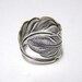 Steampunk ANGEL FEATHER ring, Victorian, Adorable feather wraps around finger, Silver
