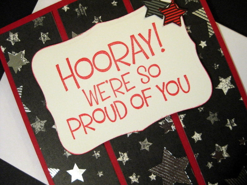 Hooray - We're So Proud of You - Graduation Card