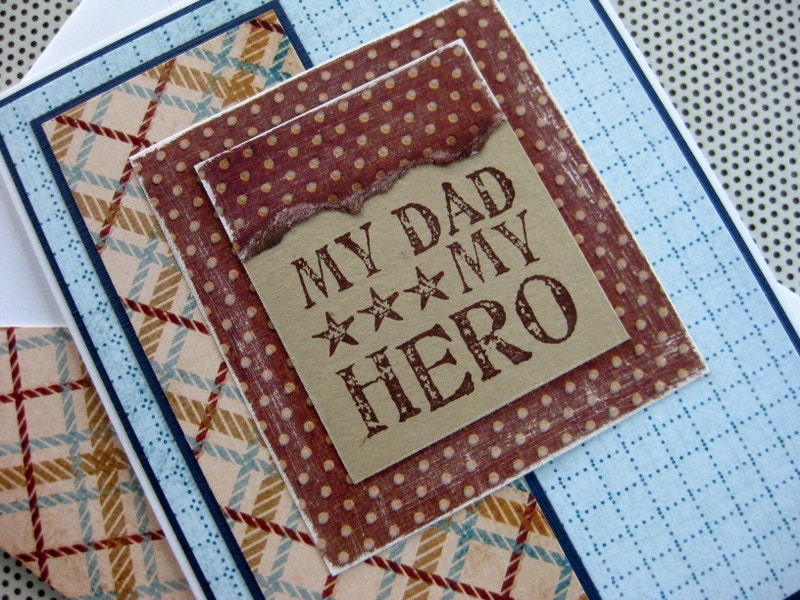 My Dad My Hero - Handmade Greeting Card