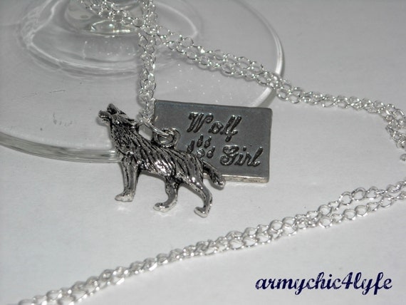 Wolf Girl Twilight inspired necklace