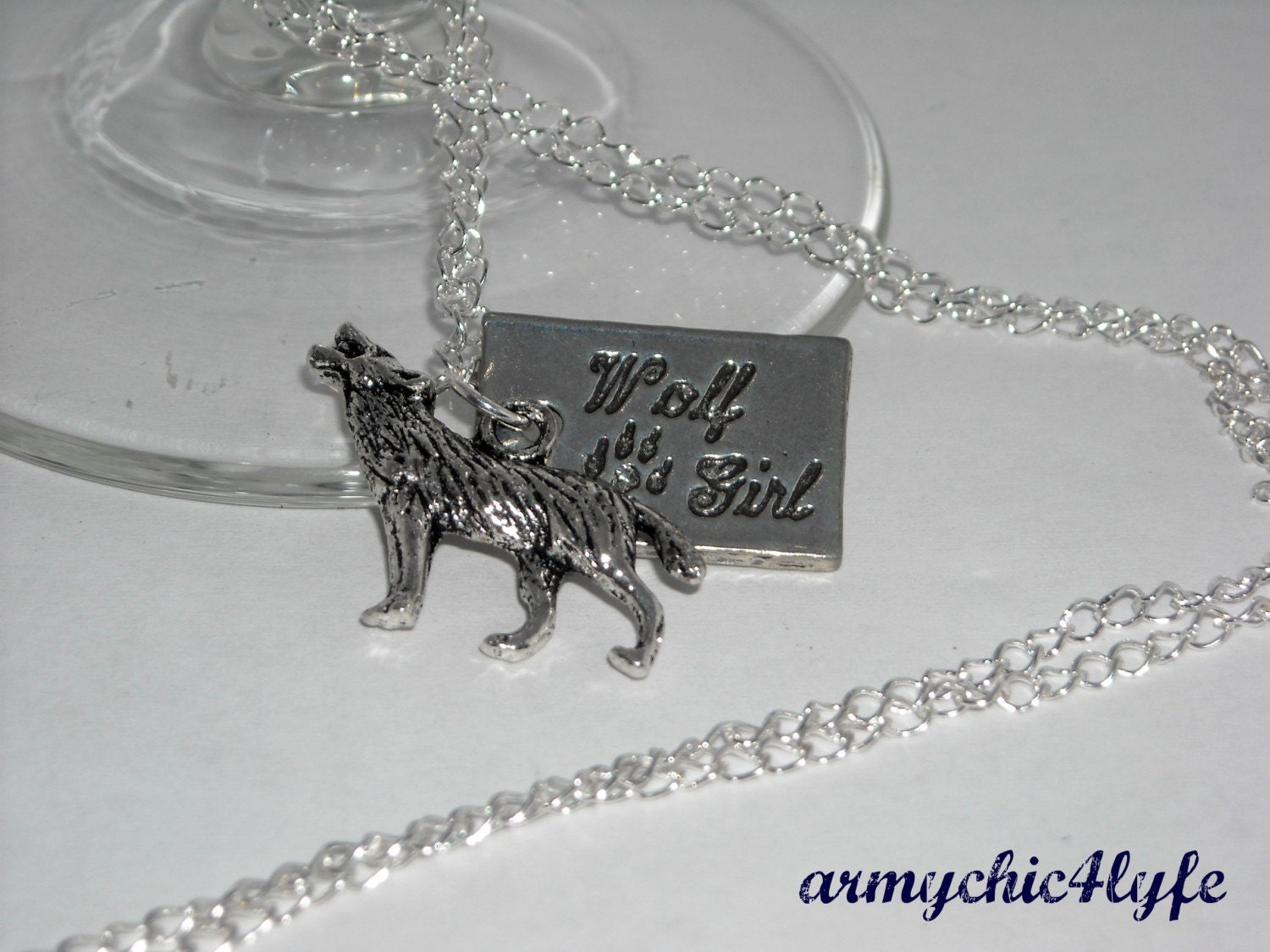 Wolf Girl Twilight inspired necklace