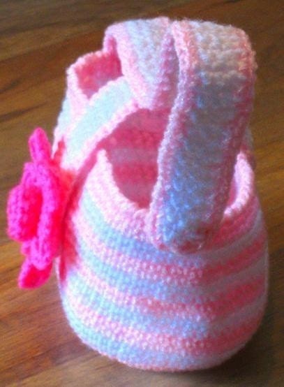 Instantly Downloadable PDF CROCHET PATTERN Toddler Flower Purse Girls Tote Handbag Shoulder Bag Digital Pattern