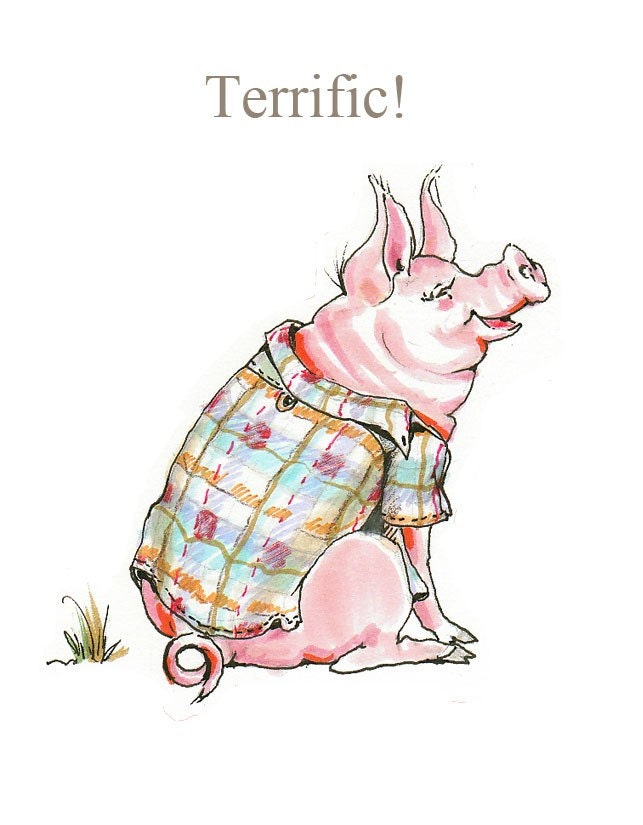 Terrific Pig card
