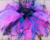 Hot Pink and Purple Knotty Tutu, Child Size
