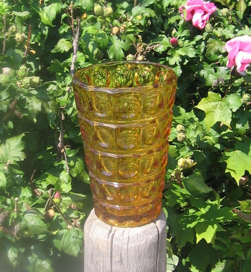 Vintge 1961 Czechoslovakian Sklo Union Glass Vase