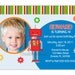 Robot Birthday Invitation With or Without Picture (You Print)