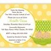 Sweet Peas Three Colors Style 3 for Twins Only Baby Shower Invitation (You Print)