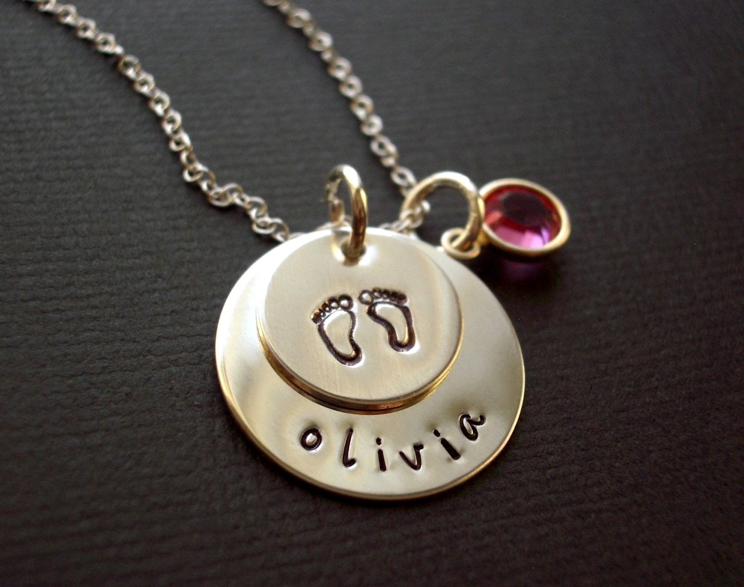 Welcome Home New Baby - Sterling Silver Personalized Jewelry for Mommy