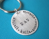 Perfect Gift For Father's Day - Personalized Hand Stamped Key Chain By Hannah Design