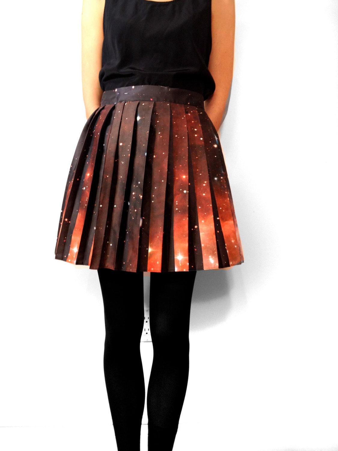 Hubble Deep Field Pleated Galaxy Skirt.
