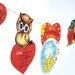 Vintage Valentine Card Garland