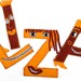 4 Personalized Child's Name Garland with Funny Faces - 4 letters