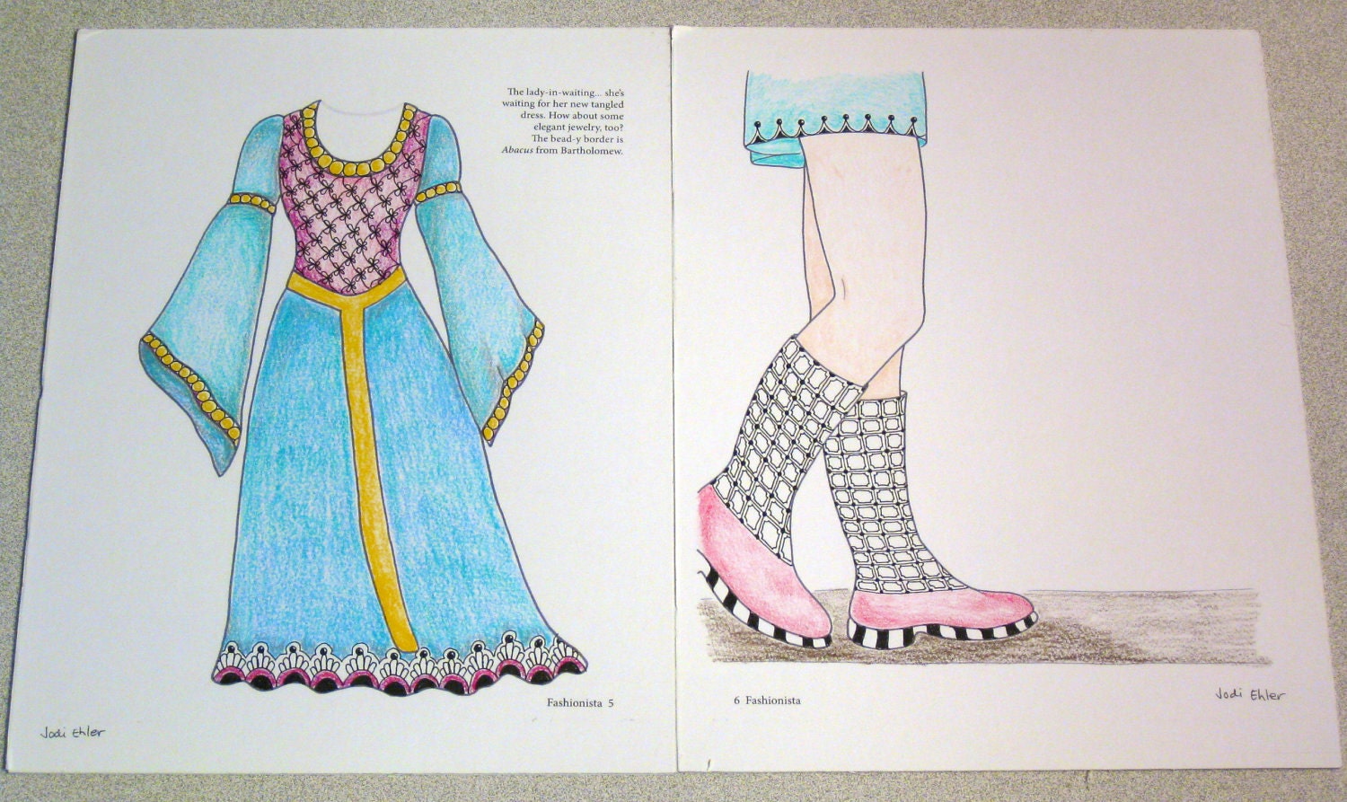Tangled Fashionista - A Zentangle Coloring Book