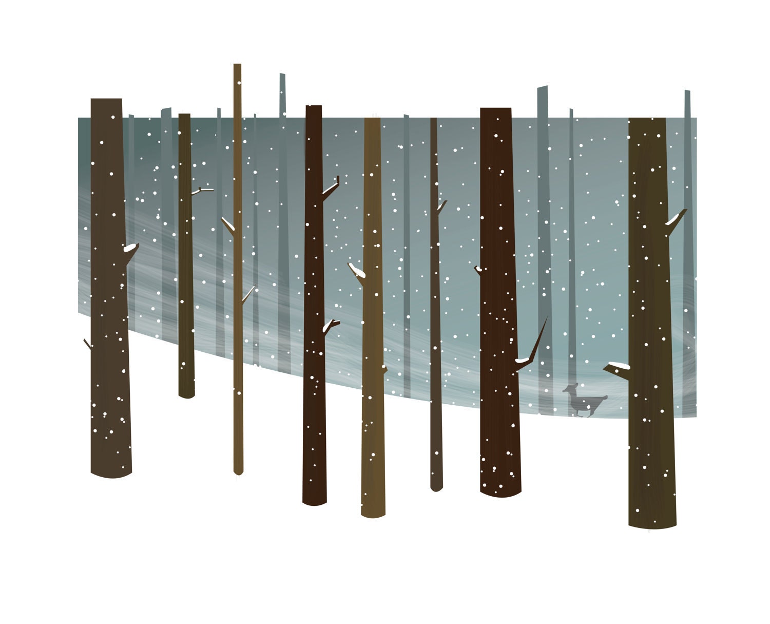 Winter Scenery - A4 - fine art paper