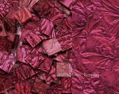 Cranberry Red  Van Gogh Glass Tiles Tesserae Mosaic Squares - 25 3/4 Inch Tiles