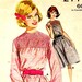 Vintage 1960s Smocked Gingham Day Dress with Gathered Skirt Butterick 2771 Sewing Pattern--Bust 32