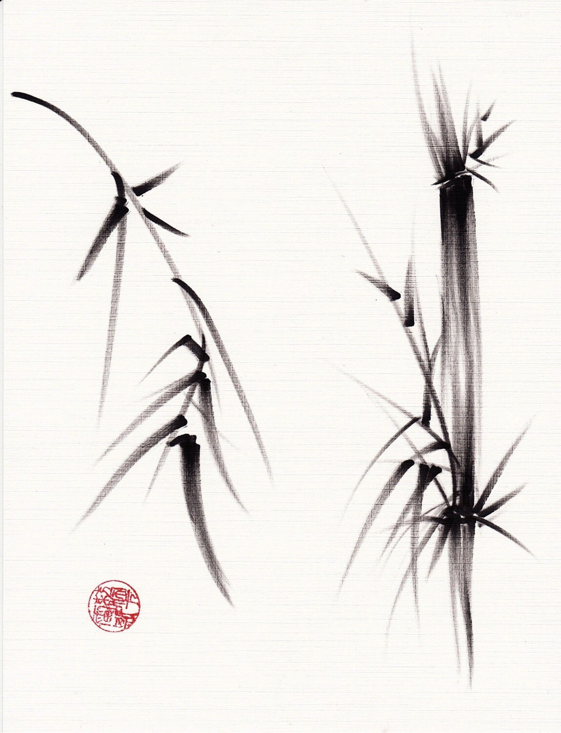 bamboo ink painting