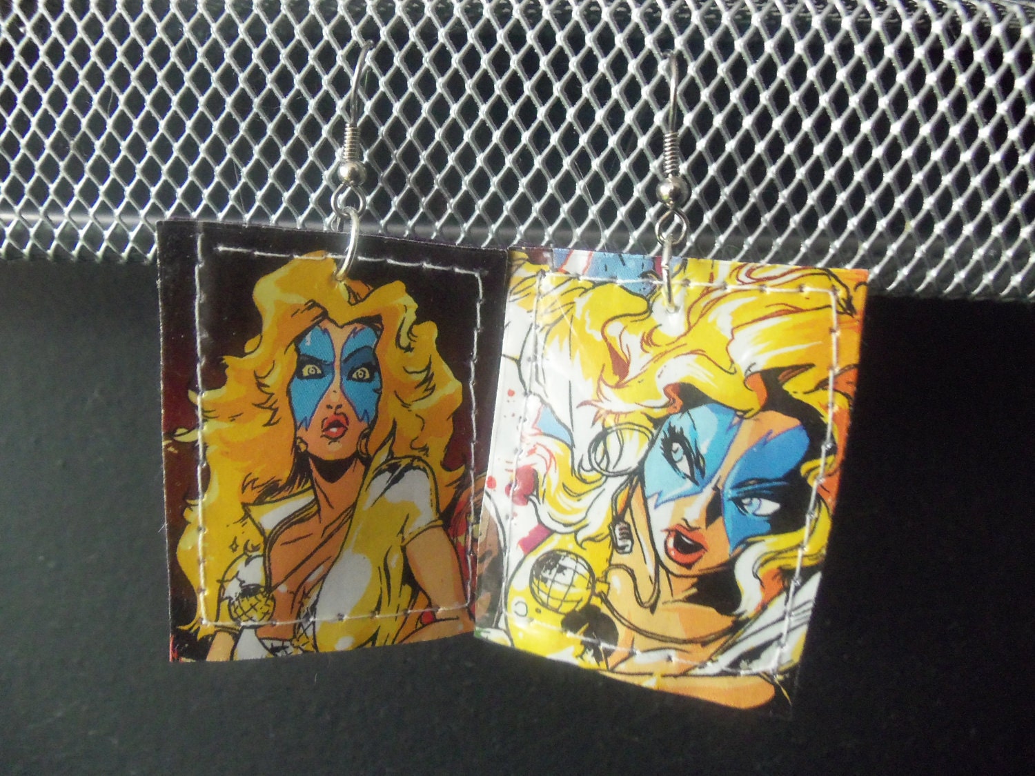 Superhero Comic Earrings - Dazzler