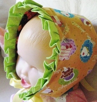 Sale was 28.00 now 18.00  reversible side sun hat bonnet create your owen mix and mach