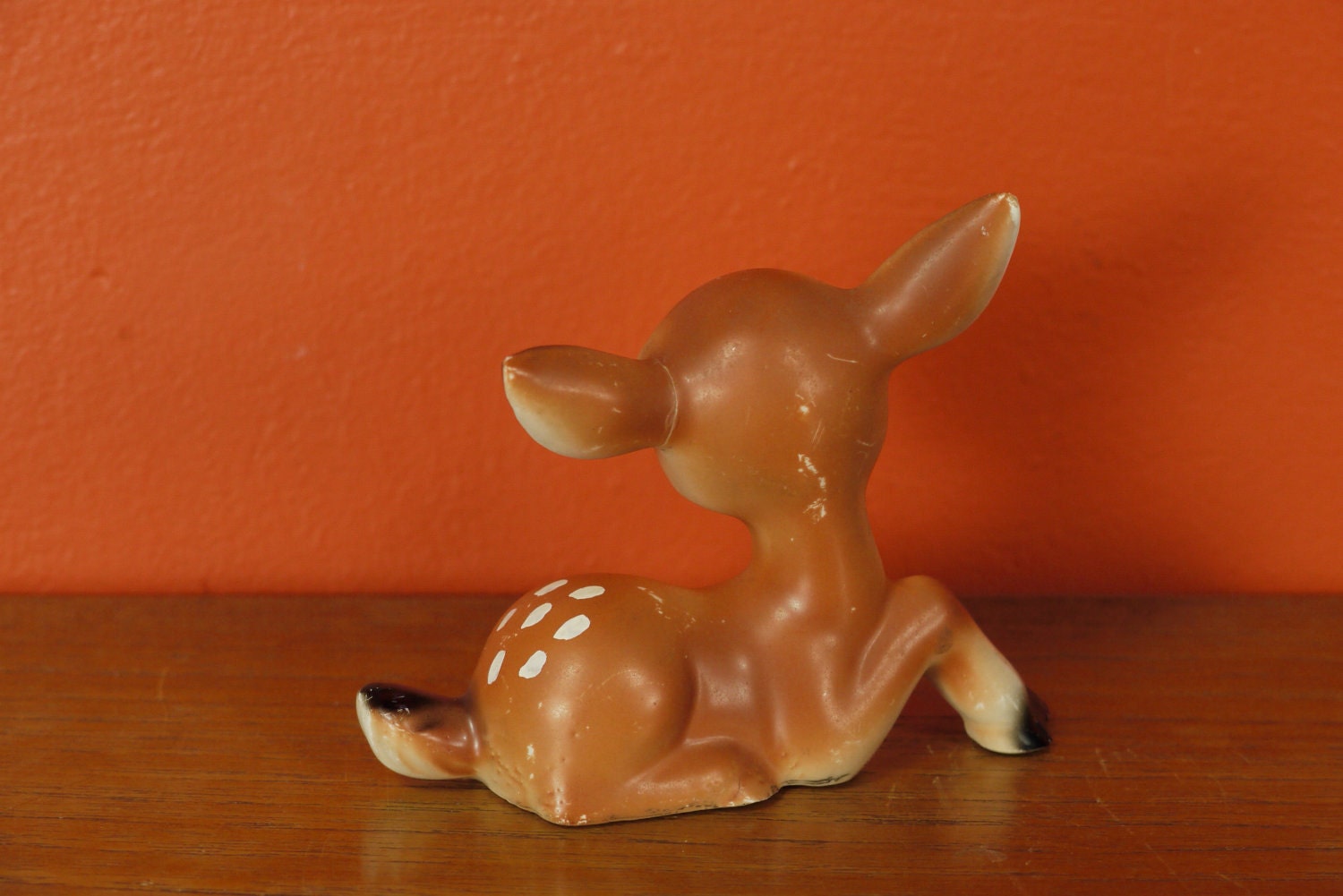 Vintage Big Eye Deer Figurine Japan 1950s