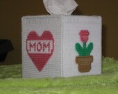 Mom Flowerpot Tissue Box Cover