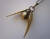 Of Wizards and Witches Necklace in Antique Gold Finish