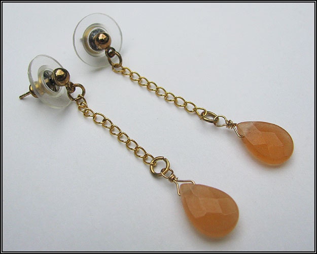 Earrings with Aventurine