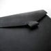 Hand-stitched matte black leather iPad case - featured on front Page of Etsy