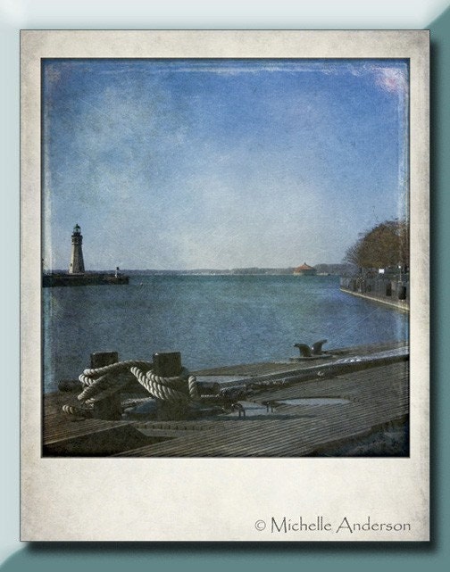Chinaman's Lighthouse on Lake Erie Polaroid print - TheCamerasEye