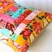 Popping Patchwork Pillow Cover, quilted exuberant color