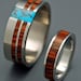Comet and Constellation with Havana Partner - Wooden Wedding Rings