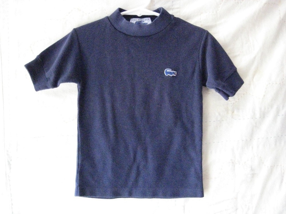 1980's Izod Lacoste child's mock turtleneck shirt size 3