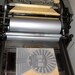 Chicago El Inbound Train Letterpress Print BLACK SILVER